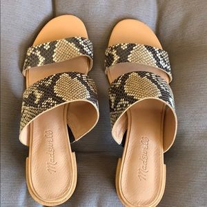 Madewell Snake Embossed Heeled Sandals